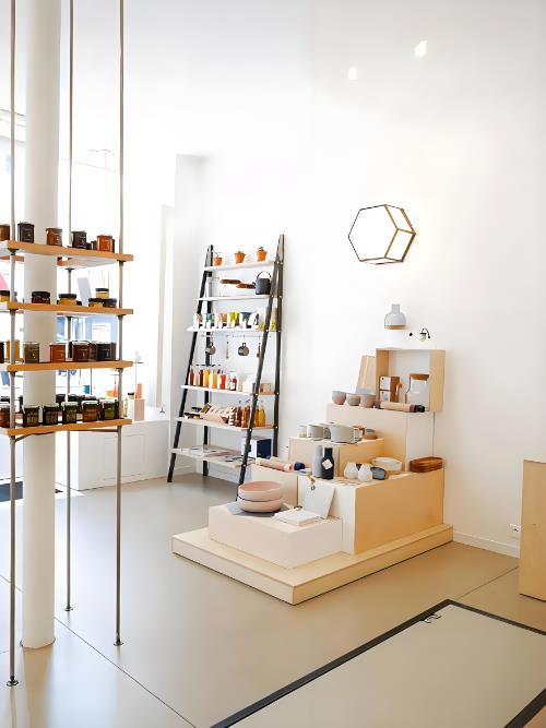 甜品店裝修設(shè)計(jì)，清新ins風(fēng)原木系咖啡甜品店